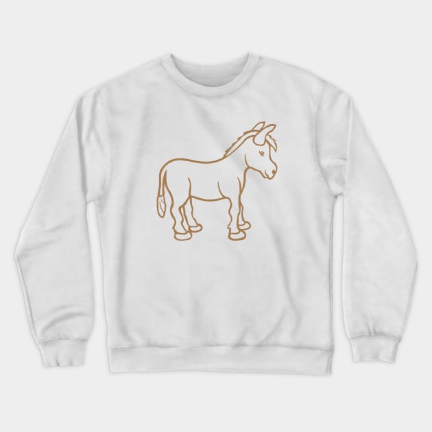 Cute donkey mule Crewneck Sweatshirt by Farhad